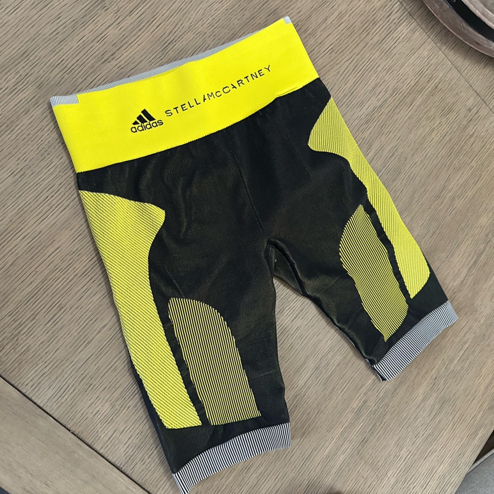 Adidas by Stella McCartney Printed stretch-jersey cycling shorts